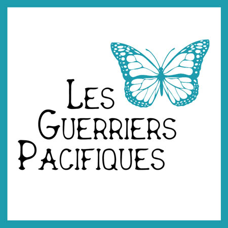 Logo des Guerriers Pacifiques avec un papillon bleu